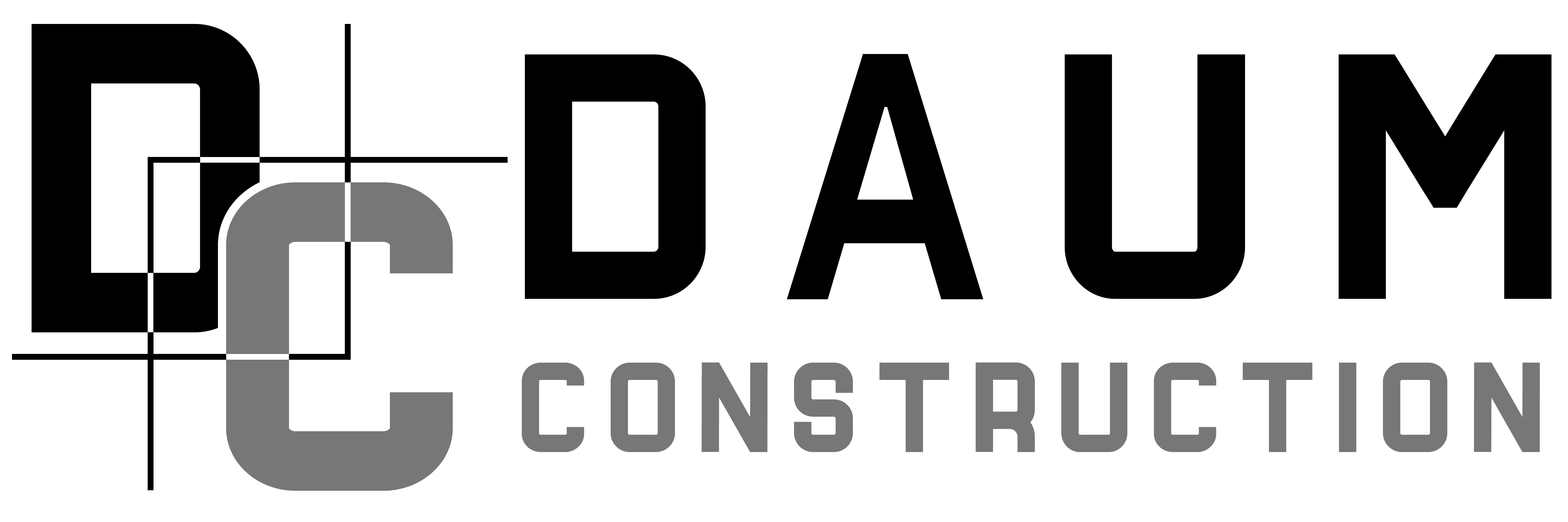 Daum_Construction_Horizontal Logo - Large Daum Color