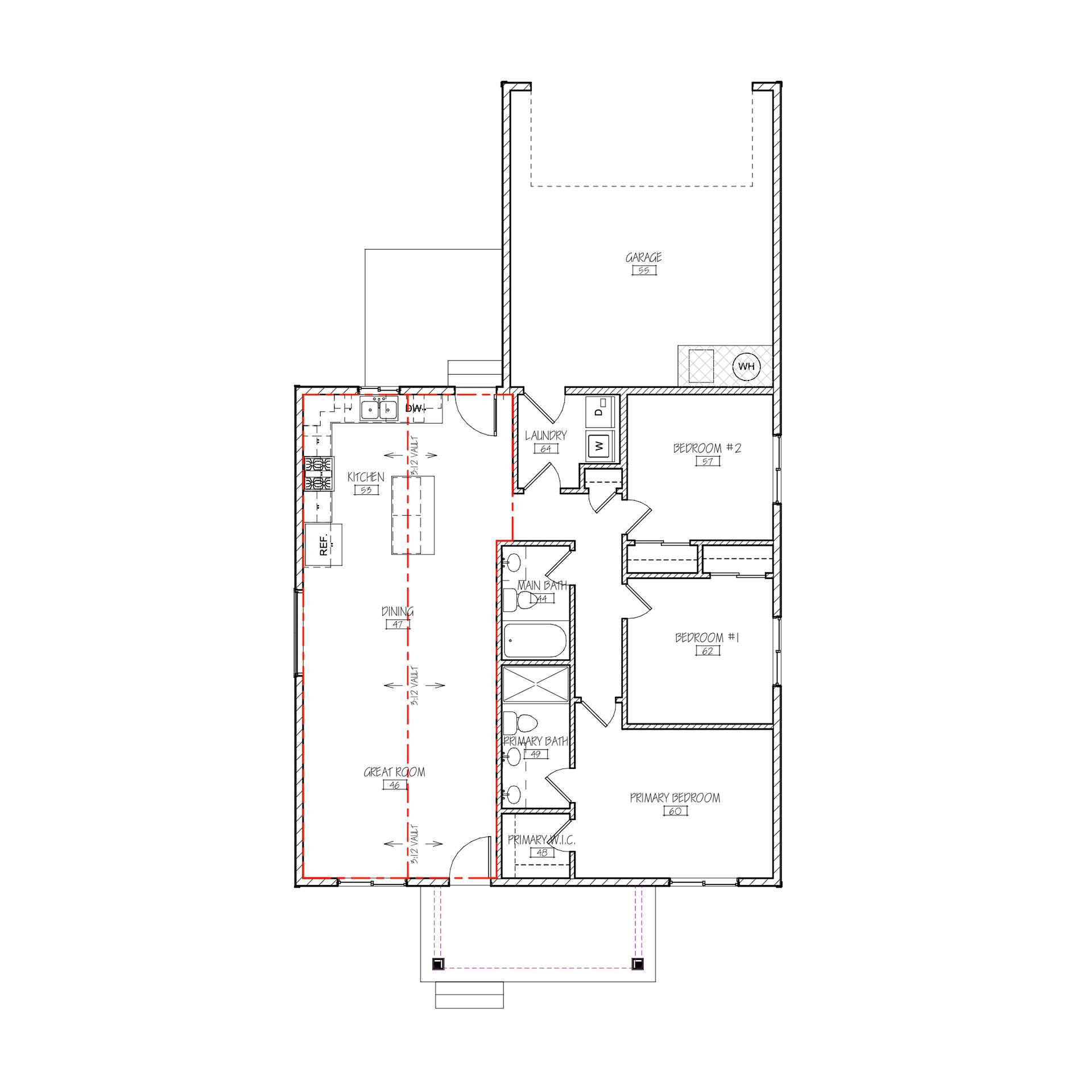 Lochsa Shed +2 Car Garage Right - DAUM CONSTRUCTION